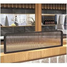 Privacy Screen Partition Panel for Office, Restaurant, Hotel - Metal Frame with Tempered Glass , Commercial Divider for Enhanced Work Environment