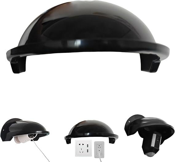 Outdoor Camera Cover Socket Outlets Covers (Black)