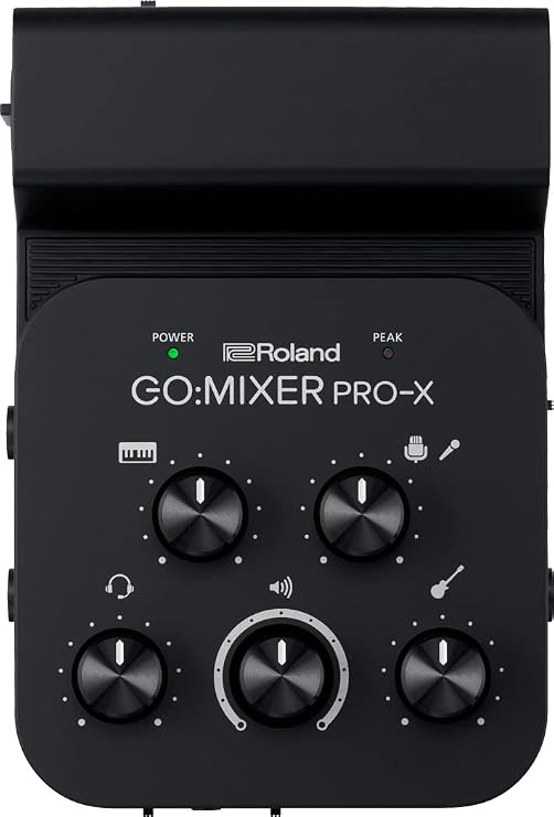 Roland GO Mixer PRO-X | Connect and Mix up to 7 Audio Sources, Add Studio Quality Audio to your Social Content and Livestreams, iOS and Android