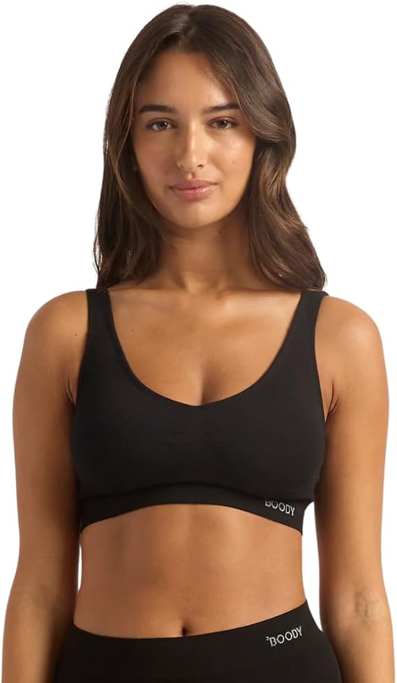 Boody - Seamfree Padded Crop Bra - Bamboo Viscose - Wireless - Pull-On
