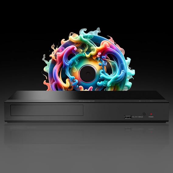 Blu-ray Player Compatible with Panasonic DP-UB150EB-K 4K Ultra HD 3D - LAN (No WiFi) All Zone Code Free Blu-Ray Regions A, B & C DVD Regions 1-8 - DP-UB150