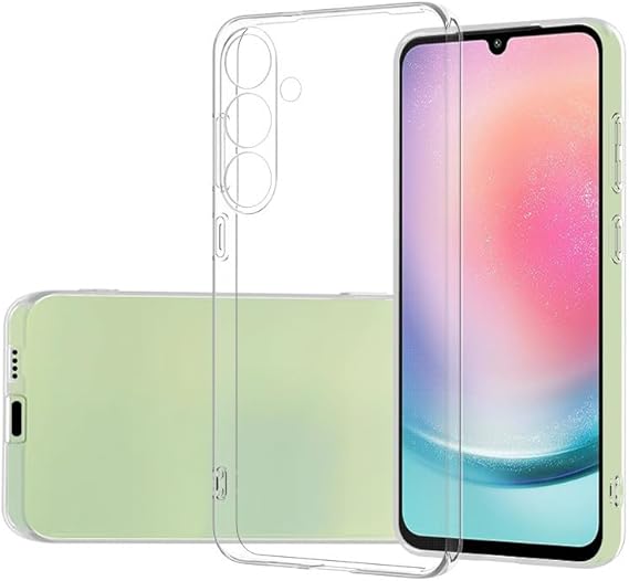 Case Compatible with Spia Samsung Galaxy S25 Transparent Premier Silicone Original (Compatible with Samsung Galaxy S25, Transparent)