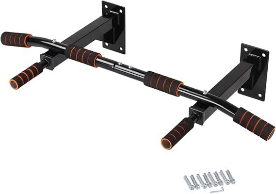 Wall-Mounted Pull Up Bar - Dip Station, Chin Up Bar, Dip Station, Heavy Duty Strength Training Equipment, Unique Home Gym Setup | Reliable Fitness Accessories Maximize Usable Space | 多機能懸垂バー 室内ジムトレーニング ボディフィットネス ワークアウト エクササイズ用