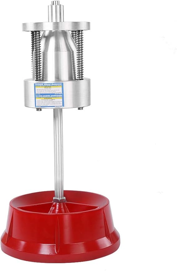 Tire Balancer, Level Lightweight Portable Wheel Balancer with Base Manual Tire Balancers for Cars & Trucks, Accurate Tires Balance & Eliminating Uneven Tires Wear