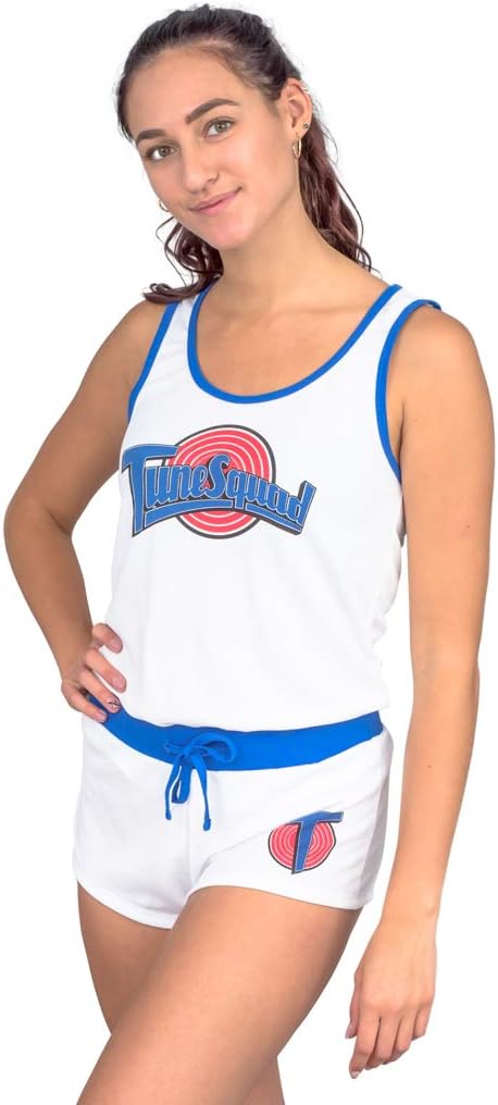 Underboss Tune Squad Varsity Halloween Costume Pajamas Shorts and Tank Top