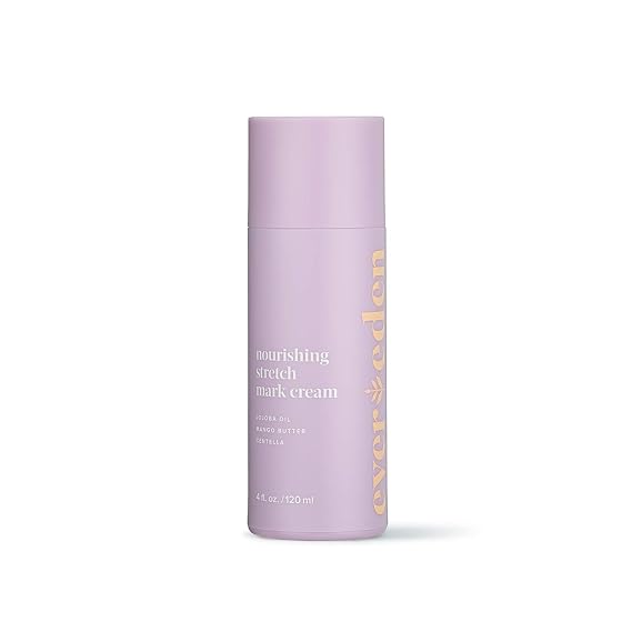 Evereden Stretch Mark Cream, Pregnancy and Postpartum, Dermatologist-Tested | Skin Looks & Feels More Elastic, Centella Asiatica & Vitamin A-Rich Rosehip Oil, Peptides, Non-Greasy, Vegan