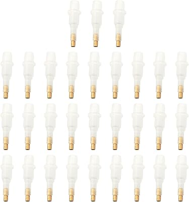 ZZHXSM 30PCS 5D Diamond Painting Tool Copper Pen Tips Length 26mm Plastic Single Suction DIY Point Drill Pen Tips Complete Glue Clay Pen Tips Suitable for Round and Square Drill Heads