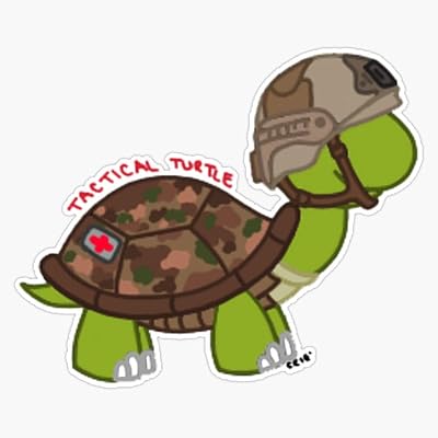 Tactical Turtle Decal Vinyl Bumper Sticker 5