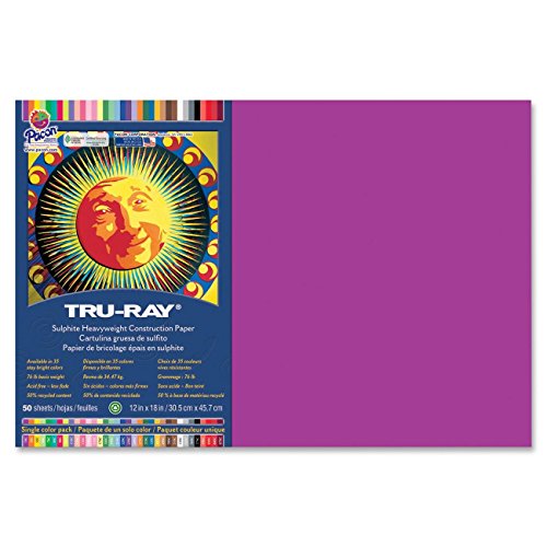 Tru-ray Construction Paper - 12 X 18 - Magenta