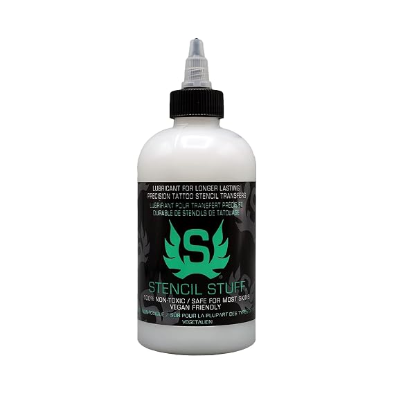Stencil Stuff Tattoo Stencil Transfer Gel 8oz Tattoo Stencil Transfer Solution Vegan-Friendly Stencil Gel Fast-Drying and Long-Lasting Clean and Easy Application