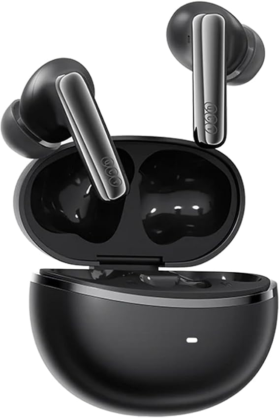 QCY MeloBuds N70, Bluetooth 5.2, Kulak İçi Kulaklık, Siyah, Hi-Res Audio, LDAC, 50dB Hibrit ANC, 50 Saat Pil Ömrü, Kablosuz Şarj
