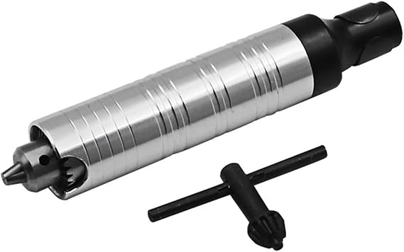 Lathe Chuck Handpiece Handle Key Drill Chuck for 3 Jaws Fit Flexible Shaft for Motor Rotary Tool Accessory for Grinding Machines Milling Machines