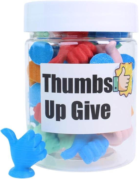30 Pcs Thumbs Up Trophy Mini Award Tiny Good Job Statue Desk Funny Gift | 30 Pcs Mini Thumbs Up Trophy Awards. 3D Printed Tiny Good Job Statues Novelty Recognition Gifts for Coworkers Teachers