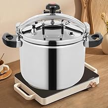 Pressure Cooker, 40L/42.27 Qt Stainless Steel Pressure Stewing Pot, Tabletop/Cooktop 60Kpa High Pressure Cooking Pot, Suitable for Open Fire, Induction Cooker, Electric Stove, Gas Stove