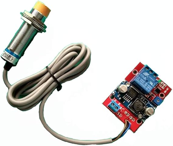 Taidacent 24V Capacitive Proximity Sensor Industrial Metal Detection Inductive Proximity Sensor Switch Proximity Sensor Relay
