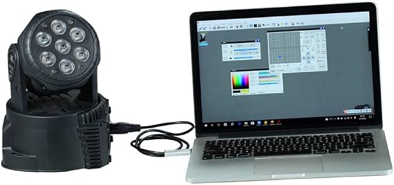 USB to DMX512 Interface Adapter LED Stage Lighting Controller Dimmer for Computer PC with Software