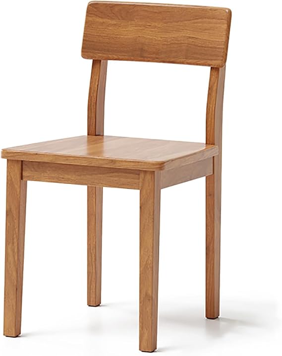 Dining Chairs,Solid Wood Dining Chairs, Mid Century Modern Kitchen Chair with Curved Backrest, Practical Desk Chair Armless Side Chair for Dining Room, Living Room, Space Saving(40