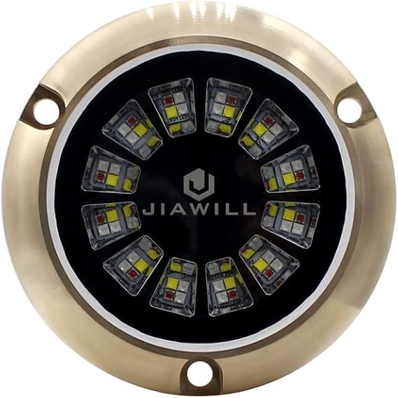 RGBW Full Color LED Underwater Boat Light,Surface Mount,Bronze Housing,Build-in Driver,No External Controllers Required