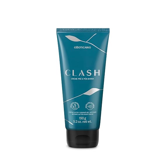 O Boticario Clash Pre & Post Men's Grooming Shave Cream, 5.29 oz