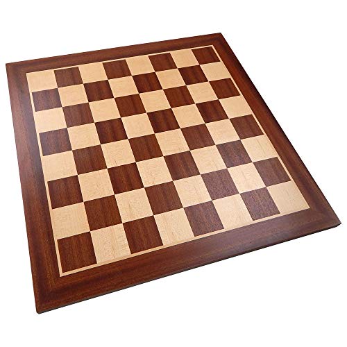 Best Chess Set Extra Large 19 Inch Brunswick Wooden Chess Board, 19 x 19 x 0.5 Inches, 2 x 2 in Square Size, 4.8 Pounds, Sapele & Maple Wood, 2 Players, Ages 13