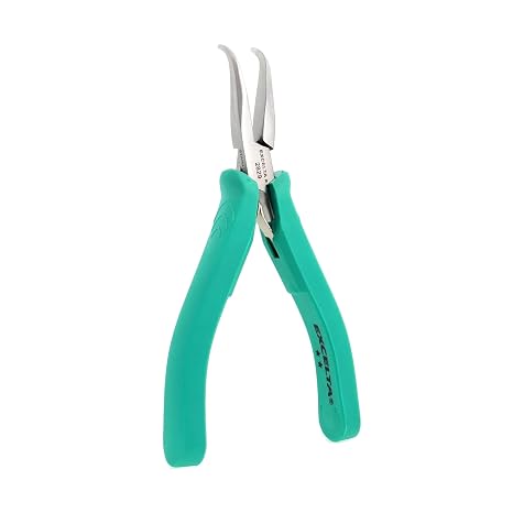 Excelta Stainless Steel Pliers, 60 Bent Nose, Gentle Spring Mechanism