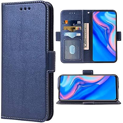 Phone Case for Huawei Y9 Prime 2019 Folio Flip Wallet Case,PU Leather Credit Card Holder Slots Full Body Protection Kickstand Hard Hybrid Protective Phone Cover for Huwai Y9Prime Y9Prime2019 DarkBlue
