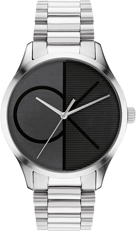 Calvin Klein Analogue Quartz Watch for Men and Women ICONIC Collection Available with Either a Link Stainless Steel Bracelet or a Mesh One