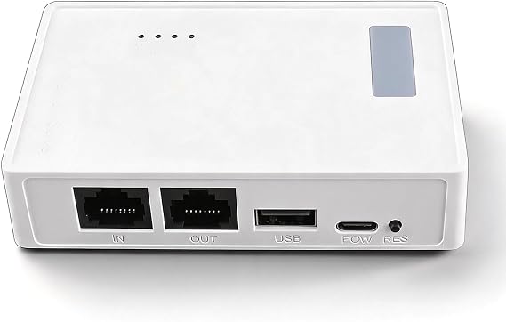 USB Wireless Print Server, Convert USB Printer to WiFi Printer with 480Mbps USB2.0 Port and 100Mbps LAN Bridge, Support 4 Printers via USB Hub for OS X