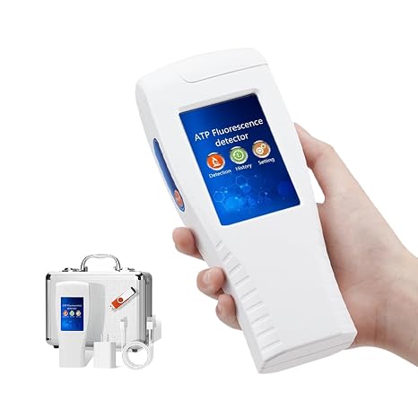 Handheld ATP Fluorescence Detector, ATP Tester/Meter for Food/Water Safety Hygiene