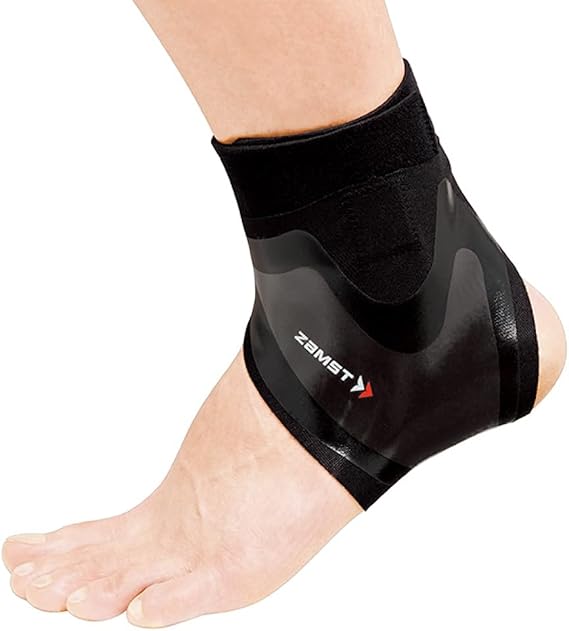 Zamst Filmista Ankle - Ultra-Thin Ankle Brace for Sport, Stabilizing Ankle Support for Men and Women - Left, Medium