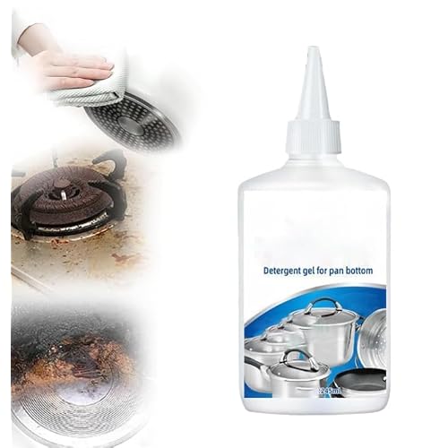 Gel Cleaner for Black Pan Bottoms,Powerful Cookware Cleaning Paste,Magic Gel Cleaner for Pots and Pans, Pot Cleaner For Bottom Of Pans, Stainless Steel Pan Cleaner, Stubborn Grease Cleaner
