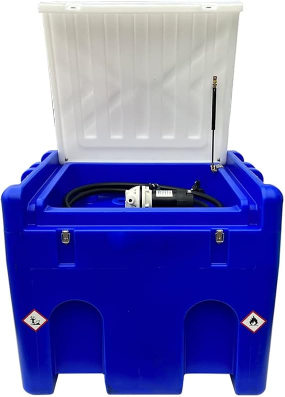 Heavy Duty DEF Tank 114 Gallon Diesel Exhaust Fluid Transfer System with 12V DC Pump