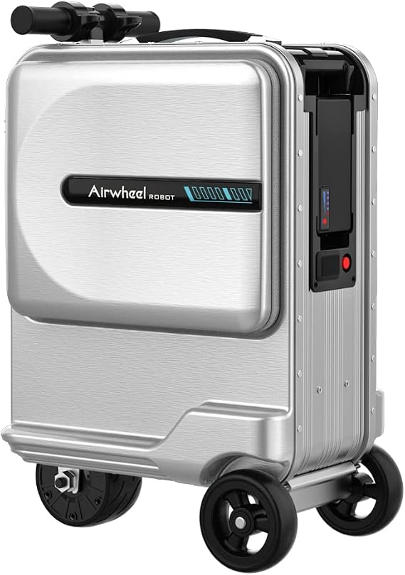 Airwheel SE3miniT 20 Inch Electrical Riding On Suitcases Luggage Scooters Carry On Smart Luggage (silver)