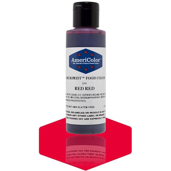 AmeriColor AmeriMist - Red Red Airbrush Food Color, 4.5 oz