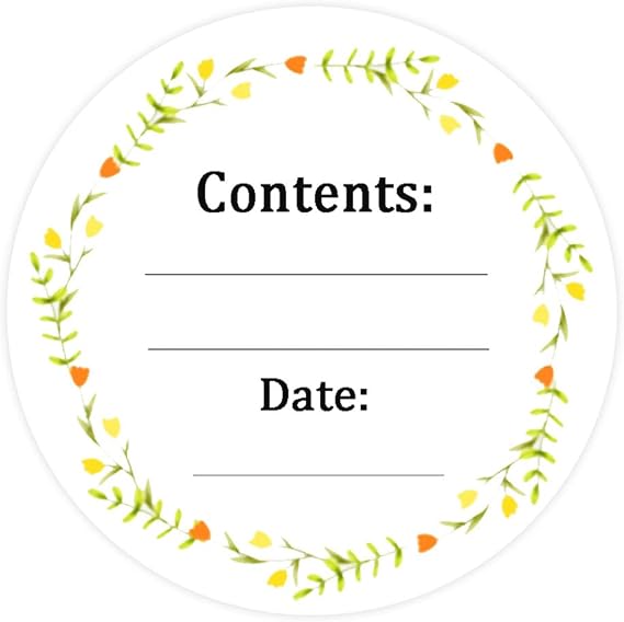 Dissolvable Canning Labels for Mason Jars,1.5 Inch Dissolvable Food Stickers Removable Freezer Food Date Labels for Food Containers(Pack-200)