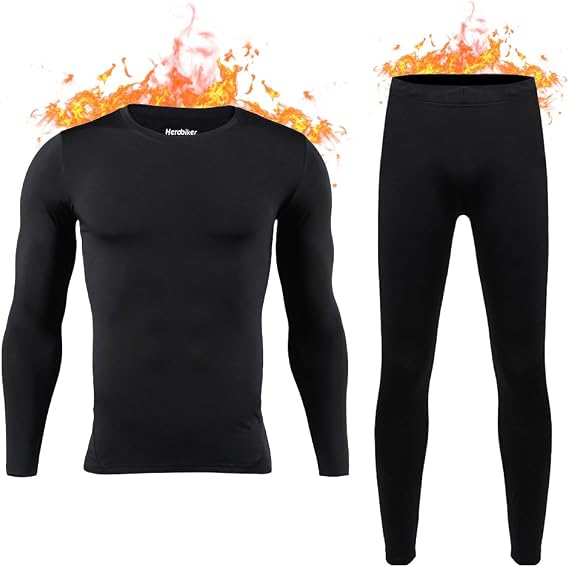 Thermal Underwear for Men Long Johns Base Layer Fleece Lined Winter Warm