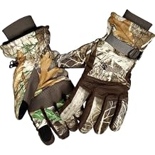 ROCKY 100G Insulated Waterproof Outdoor Gloves, Realtree Edge, Size Medium(RTE)