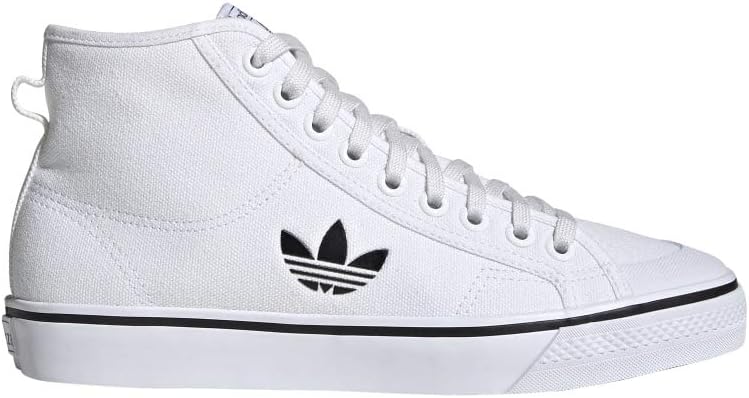 Adidas Nizza Hi Mens Shoes Size 5.5, Color: White/White/Black