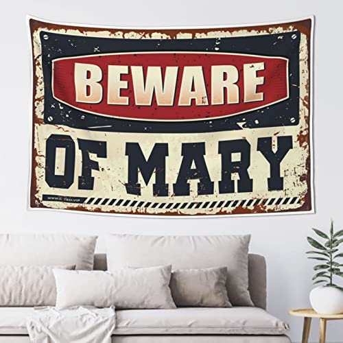 Cave Man Bar Beware Of Mary Tapestry Dorm Decor Man Cabe Decor75X100CM