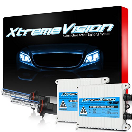 XtremeVision 9005 10K 35W AC Xenon Bulb Bundle - Slim AC Ballast - HB3, 9011 - Dark Blue - 1 Pair