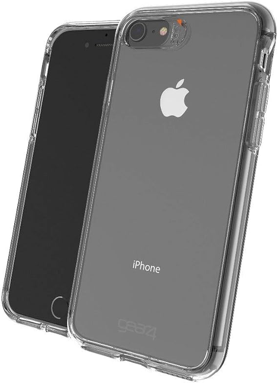 ZAGG GEAR4 Crystal Palace Compatible with New iPhone SE (2020) Case, Advanced Impact Protection, Integrated D3O Technology, Protective Phone Cover - Clear