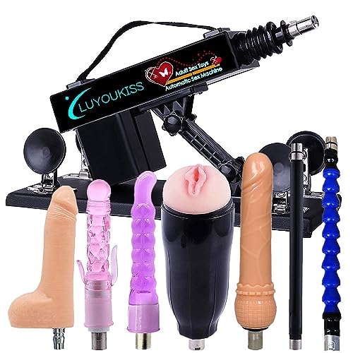 Automatic Sex Machine Adjustable Angle Thrusting Machines for Men Women,Love Machine Device with 7 Attachments,3 XLR Connector Fucking Machine for Solo and Couples