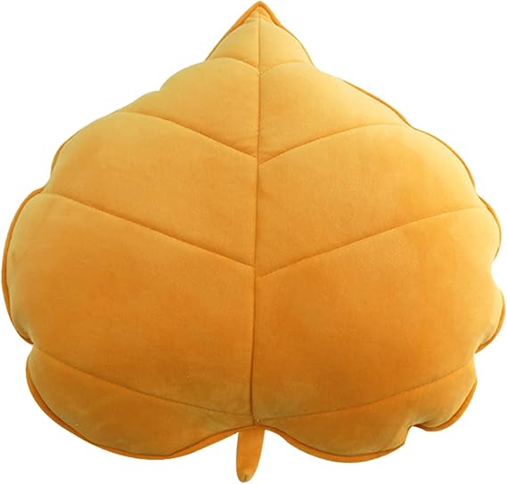 Leaf Shaped Throw Pillow Cushion 3D Leaves Soft Shaped Throw Pillow Decorative Sofa Cushion Green Plant Home Decoration for Car Bedroom Sofa Living Room