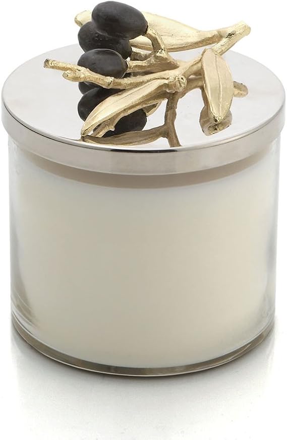 Michael Aram Olive Branch Gold Candle