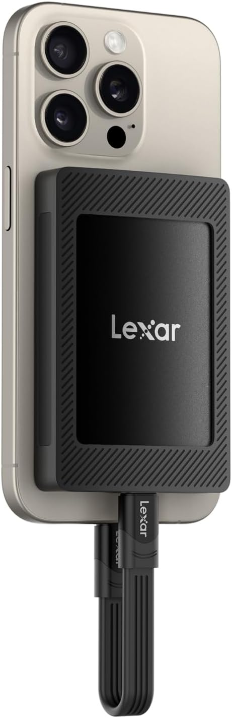 Lexar SL500 ポータブル外付けSSD - 2TB、磁気。