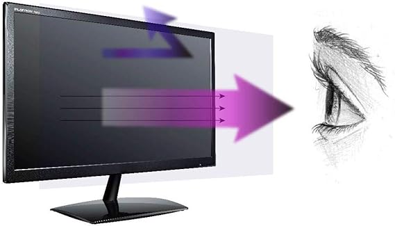 Anti Blue Light Screen Protector (3 Pack) for 19 Inches Widescreen Desktop Monitor. Filter out Blue Light and relieve computer eye strain to help you sleep better