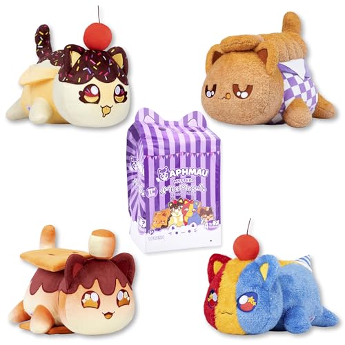 Aphmau MeeMeows 11 Classic Mystery Plush, Carnival Treats; YouTube Gaming Channel, Plush Mystery Box, Blind Box, 1 of 4 Possible Carnival Treats MeeMeows, Official Merch
