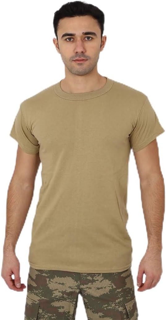 Short Sleeve Military Flannel T-Shirt