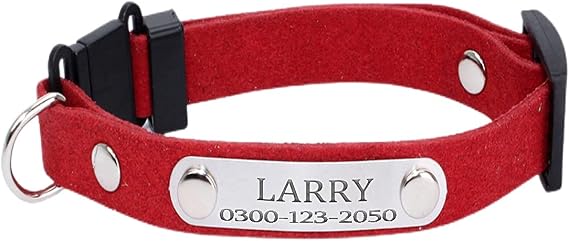 Personalized Anti Strangulation Kitten Cat Collars with Bell Breakaway Quick Release Custom Engraved Cat Collar with Name Tag Adjustable Cute Cat Collars for Male Female Boy Girl Cats