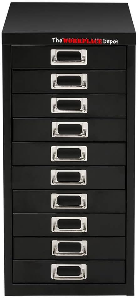 The Workplace Depot Multi Drawer Filing Cabinet, Steel A4 Desk, 10 Drawer